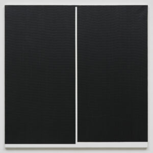 An artwork by artist Julije Knifer, titled Meander AP 31 from the exhibition at Gregor Podnar Gallery.