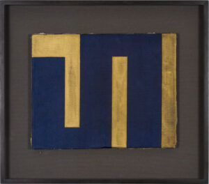 An artwork by artist Julije Knifer titled Meander from the exhibition at Gregor Podnar Gallery.