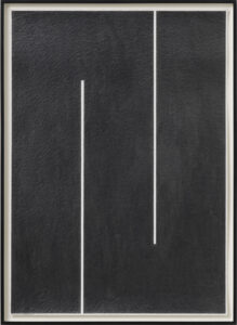 An artwork by artist Julije Knifer, titled Meander from the exhibition at Gregor Podnar Gallery.