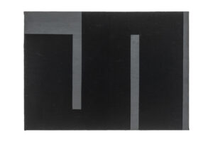 An artwork by artist Julije Knifer, titled Meander from the exhibition at Gregor Podnar Gallery.