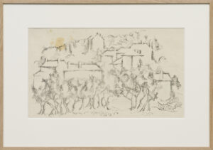 An artwork by artist Julije Knifer, untitled from the exhibition at Gregor Podnar Gallery.